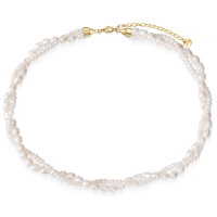 Подвійне кольє з намистин перлів