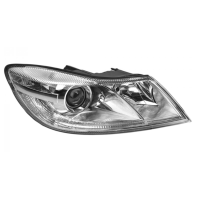 Фара передня для Skoda Octavia A5 FL '09-13 права, електрич., хром H1+H7 (без надпису Octavia) (FPS)