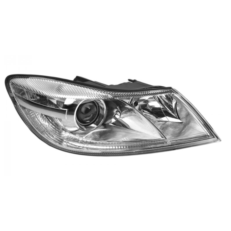 Фара передня для Skoda Octavia A5 FL '09-13 права, електрич., хром H1+H7 (без надпису Octavia) (FPS)